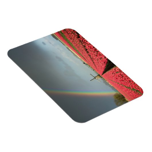 Regenbogen-, Tulpen- und rechteckige Windmühle-Mag Magnet (Rechte Seite)