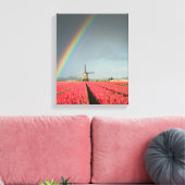 Regenbogen, Tulpen und vertikale Leinwand für Wind (Insitu (Wohnzimmer))