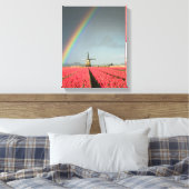 Regenbogen, Tulpen und vertikale Leinwand für Wind (Insitu (Schlafzimmer))