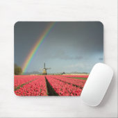 Regenbogen, Tulpen und Windmühle mousepad (Mit Mouse)