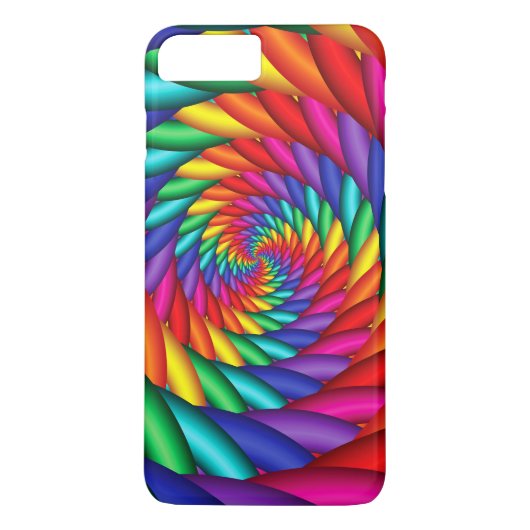 Regenbogen-Tunnel-Drehungs-Telefon-Kasten Case-Mate iPhone Hülle (Rückseite)