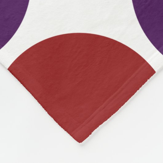 Regenbogen-Tupfen auf Weiß Fleecedecke (Ecke)