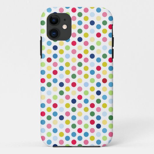 Regenbogen-Tupfen Case-Mate iPhone Hülle (Rückseite)