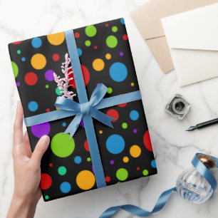 Regenbogen-Tupfen Geschenkpapier