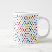 Regenbogen-Tupfen Jumbo-Tasse (Rechts)