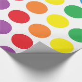 Regenbogen-Tupfen-Packpapier Geschenkpapier (Ecke)