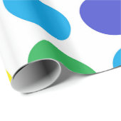 Regenbogen-Tupfen-Packpapier Geschenkpapier (Rolleneckpunkt)