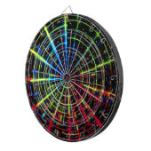 Regenbogen-TurbulenzDartboard Dartscheibe (Vorderseite rechts)