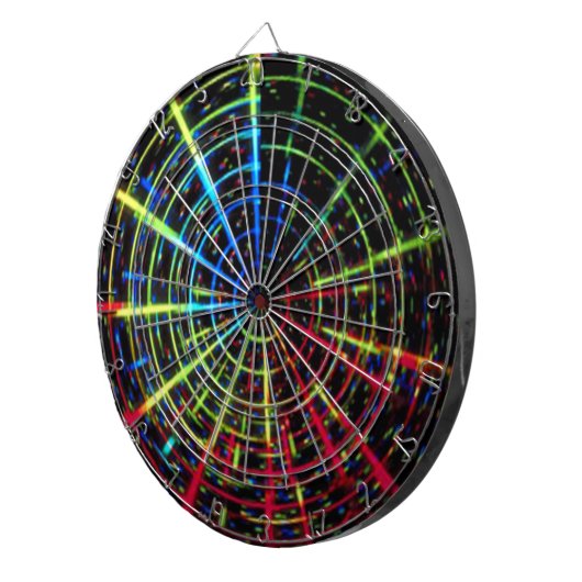 Regenbogen-TurbulenzDartboard Dartscheibe (Vorderseite rechts)