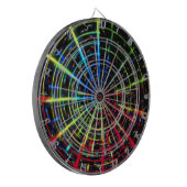 Regenbogen-TurbulenzDartboard Dartscheibe (Vorderseite Links)