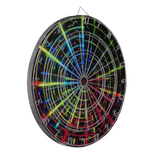 Regenbogen-TurbulenzDartboard Dartscheibe (Vorderseite Links)