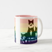 Regenbogen TuxedoTrio Tasse (VorderseiteRechts)