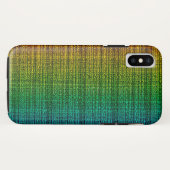Regenbogen-Tweed-Gewebe-Blick gemustert Case-Mate iPhone Hülle (Rückseite (Horizontal))
