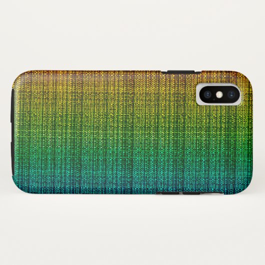 Regenbogen-Tweed-Gewebe-Blick gemustert Case-Mate iPhone Hülle (Rückseite (Horizontal))