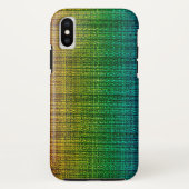 Regenbogen-Tweed-Gewebe-Blick gemustert Case-Mate iPhone Hülle (Rückseite)