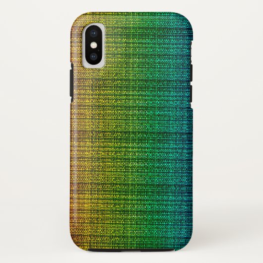 Regenbogen-Tweed-Gewebe-Blick gemustert Case-Mate iPhone Hülle (Rückseite)