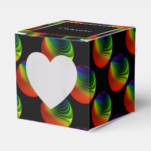 Regenbogen Twist Orbs Herz Gefallen Box Geschenkschachtel