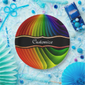 Regenbogen-Twist-Party-Teller Pappteller (Party)