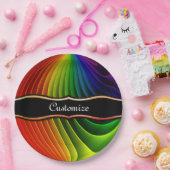 Regenbogen-Twist-Party-Teller Pappteller (Party)