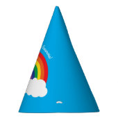 Regenbogen u. Wolken-niedliches 1. Partyhütchen (Rechts)