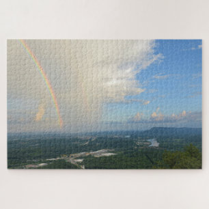 Regenbogen über Chattanooga, Tennessee - 20 x 30 Z Puzzle