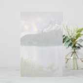 Regenbogen über dem Berg Briefpapier (Stehend Vorderseite)