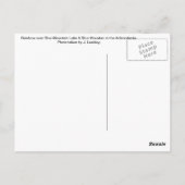 Regenbogen über dem Blue Mountain Lake Postkarte (Rückseite)