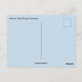 Regenbogen über dem Fluss Dominica Postkarte (Rückseite)