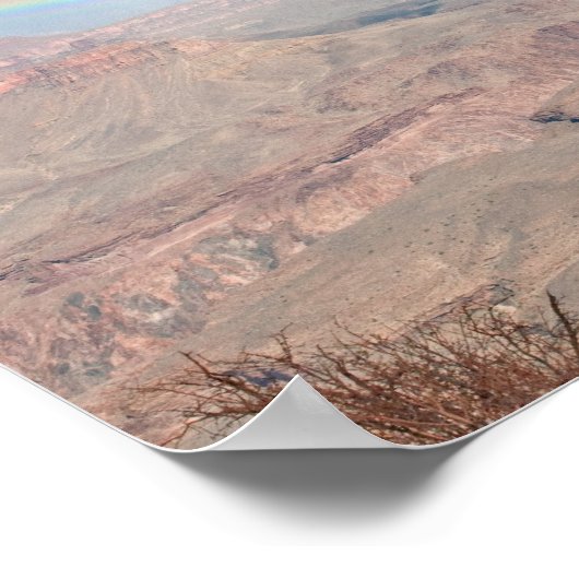 Regenbogen über dem Grand Canyon Poster (Ecke)