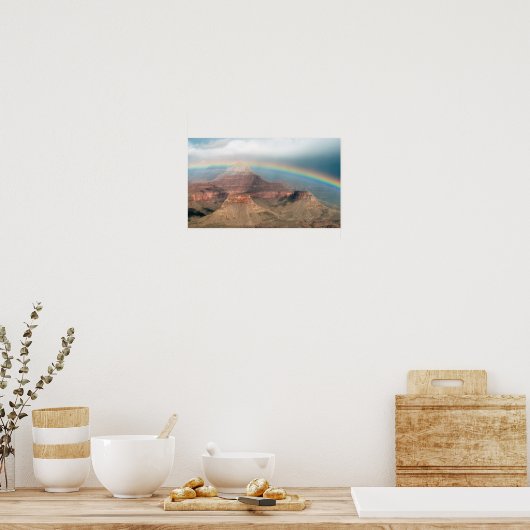 Regenbogen über dem Grand Canyon Poster (Küche)