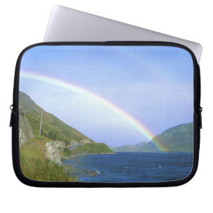 Regenbogen über dem Hawea-See, Südinsel, Neuseelan Laptopschutzhülle