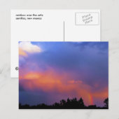 Regenbogen über dem Ortiz Postkarte (Vorne/Hinten)