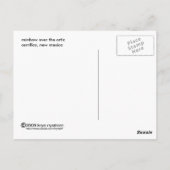 Regenbogen über dem Ortiz Postkarte (Rückseite)