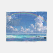 Regenbogen über dem Ozean Fleecedecke (Vorderseite (Horizontal))