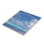 Regenbogen über dem Ozean Fliese (Seite)