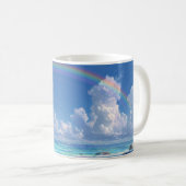 Regenbogen über dem Ozean Kaffeetasse (VorderseiteRechts)