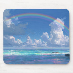 Regenbogen über dem Ozean Mousepad