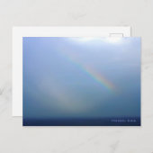 Regenbogen über dem Ozean Postkarte (Vorne/Hinten)