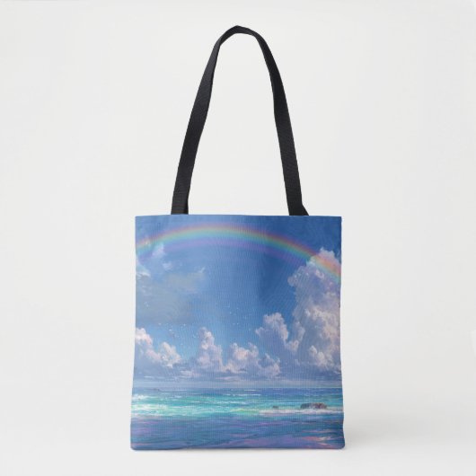 Regenbogen über dem Ozean Tasche (Vorderseite)
