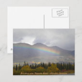 Regenbogen über dem Wert von Herbstfarben Postkarte (Vorne/Hinten)