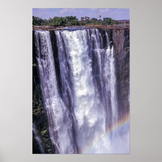 Regenbogen über den Victoriafällen - Simbabwe, Afr Poster (Vorne)