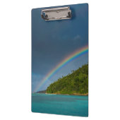 Regenbogen über der Insel, Amerikanisch-Samoa Klemmbrett (Links)