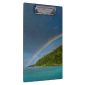 Regenbogen über der Insel, Amerikanisch-Samoa Klemmbrett (Rechts)