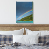 Regenbogen über der Insel, Amerikanisch-Samoa Leinwanddruck (Insitu (Schlafzimmer))