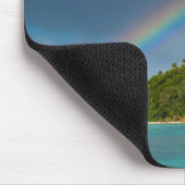 Regenbogen über der Insel, Amerikanisch-Samoa Mousepad (Ecke)