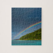 Regenbogen über der Insel, Amerikanisch-Samoa Puzzle (Vertikal)