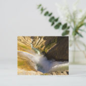 Regenbogen über die Fälle von Lower Yellowstone Postkarte (Stehend Vorderseite)