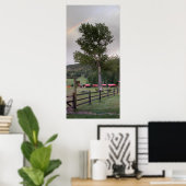 Regenbogen über die Sweetgrass Ranch Poster (Heimbüro)