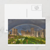 Regenbogen über Hawaii Postkarte (Vorne/Hinten)