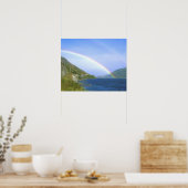 Regenbogen über Hawea Lake, South Island, New Poster (Küche)